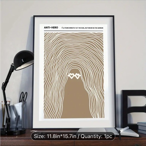 💛Canvas Print, Waterproof Music Poster, Taylor Swift, Anti-hero, Pop Rock Retro - Picture 3 of 7